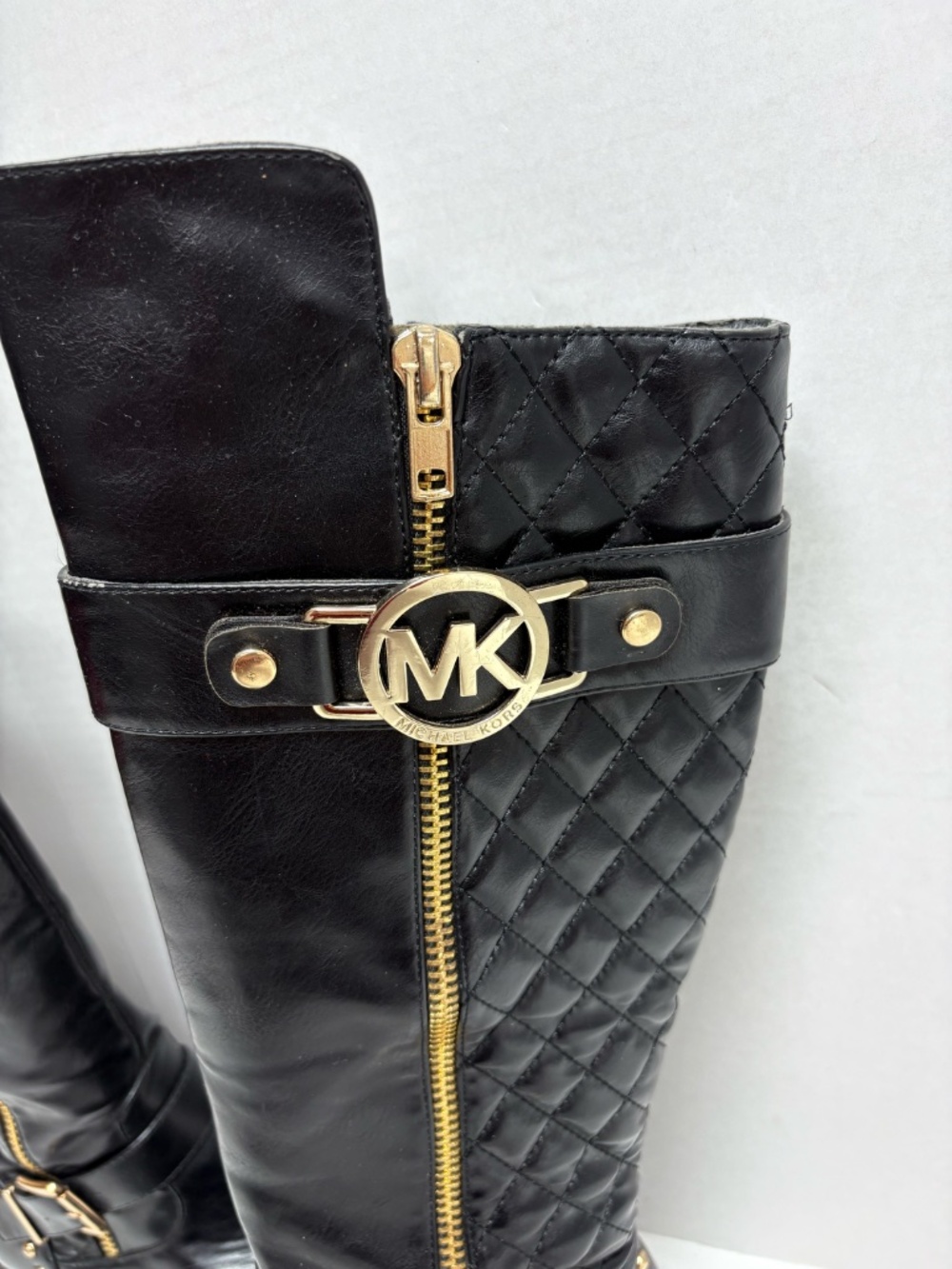 Michael Kors Knee High Black Riding Boots‎ - Size 8. - Picture 2 of 13